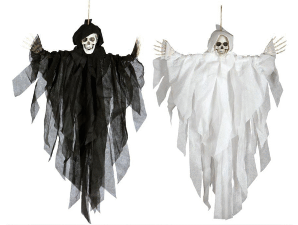 Suspendez l'horreur dans votre espace avec ces Squelettes Assortis 75 cm. Disponibles en noir ou blanc, ces squelettes feront sensation lors de vos fêtes d'Halloween, soirées à thème gothiques, ou pour toute ambiance macabre. Leur taille imposante de 75 cm et leur détails réalistes créent une atmosphère anxiogène et effrayante.
