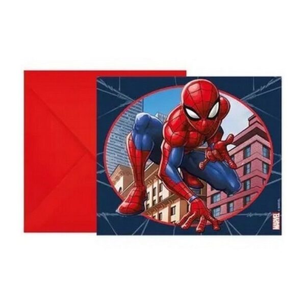 Préparez la mission "Fête d'Anniversaire" avec nos 6 Cartes d'Invitations Spider-Man ! Idéales pour tous les jeunes fans de l'homme-araignée, ces invitations sont le point de départ parfait pour une célébration sur le thème des super-héros. Chaque carte présente une illustration dynamique de Spider-Man, prêt à l'action, avec un arrière-plan urbain emblématique.