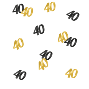 Apportez une touche d'éclat et de personnalisation à votre table d'anniversaire avec nos Confettis de table noir et or. Idéaux pour célébrer les 18, 20, 30, 40, 50, 60, 70 ou 80 ans, ces confettis festifs transformeront votre décoration en un clin d'œil, ajoutant chic et paillettes à votre événement.