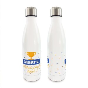 La Gourde Isotherme "Maître, Merci pour tout !" : le cadeau parfait pour une année de savoir (et de boissons à bonne température) !