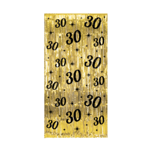 Célébrez un anniversaire marquant avec éclat grâce à notre Rideau de fil or spécial âge. Disponible pour les 18, 20, 30, 40 ou 60 ans, ce rideau scintillant est l'accessoire idéal pour une décoration festive, un photobooth glamour ou pour créer une entrée spectaculaire.