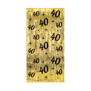 Célébrez un anniversaire marquant avec éclat grâce à notre Rideau de fil or spécial âge. Disponible pour les 18, 20, 30, 40 ou 60 ans, ce rideau scintillant est l'accessoire idéal pour une décoration festive, un photobooth glamour ou pour créer une entrée spectaculaire.
