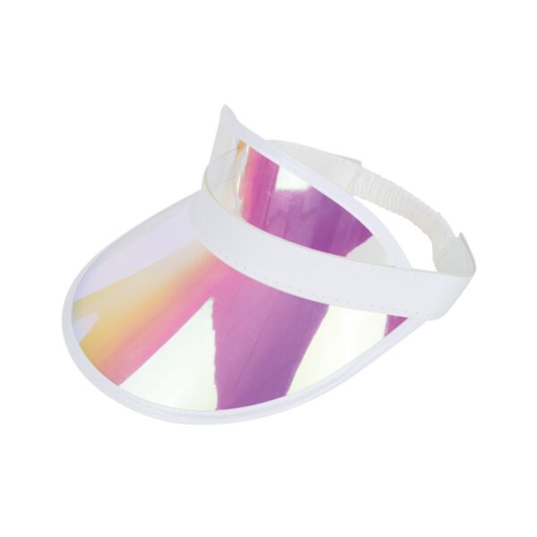 Affichez un look audacieux et plein de caractère avec notre Visière Poker Irisée. Idéale pour les amateurs de jeux, les fêtards ou simplement pour ceux qui osent un style original, cette visière unique protège du soleil tout en offrant des reflets chatoyants qui feront sensation.
