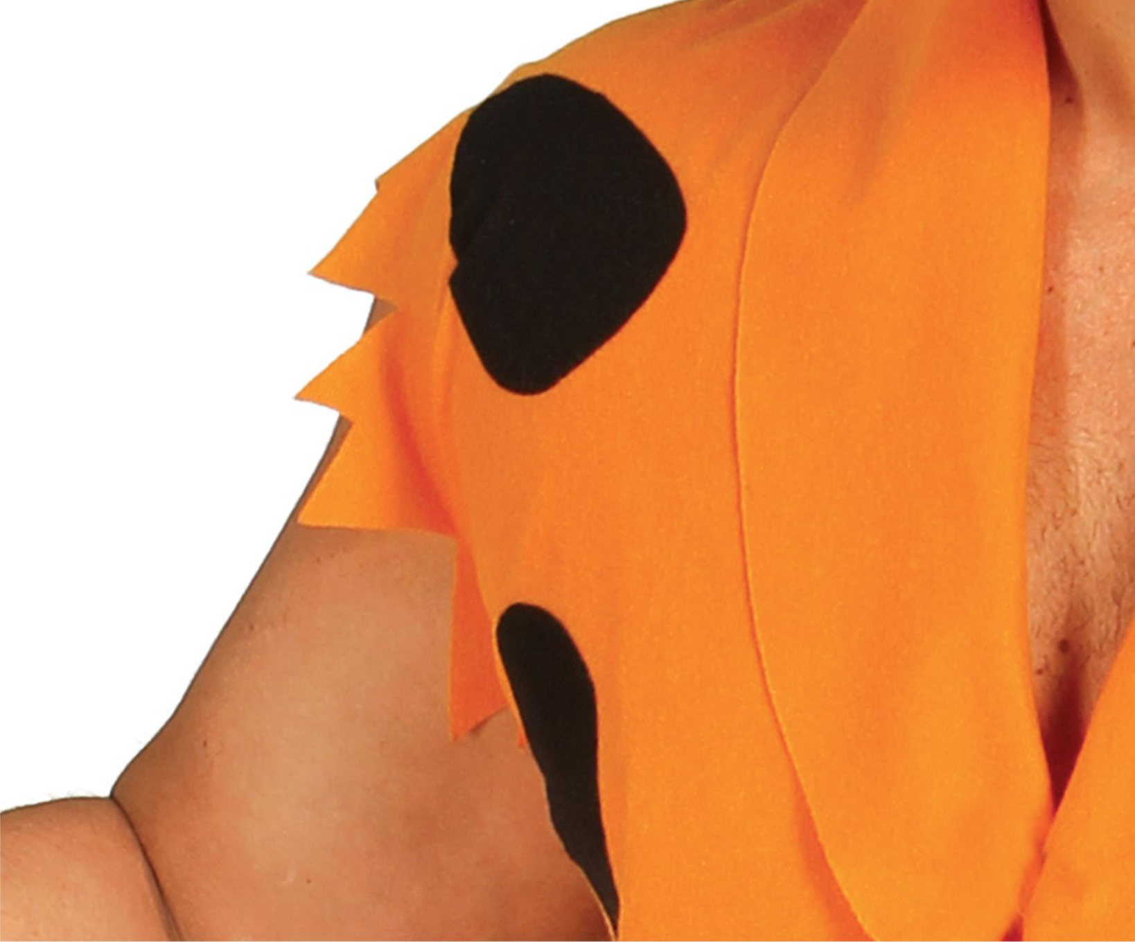 Prêt à chasser le mammouth ou à faire du feu avec des pierres ? Notre Déguisement Homme des Cavernes est l'ensemble parfait pour une transformation réussie ! Ce costume vous transportera directement à l'âge de pierre avec ses éléments caractéristiques : Une tunique orange à taches noires, coupée de manière irrégulière pour un aspect sauvage et primitif. Une ceinture bleue pour compléter le look et apporter un contraste coloré.