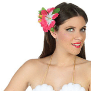 Pince à cheveux fleur Hawaïenne.