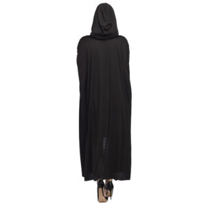 Révélez le mystère qui sommeille en vous avec notre Cape noire avec capuche ! Un accessoire de déguisement classique, facile à porter et parfait pour toutes vos célébrations thématiques.