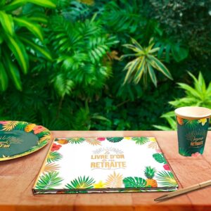 Offrez un cadeau mémorable avec notre Livre d'or de ma retraite ! Un accessoire de fête élégant, facile à utiliser et parfait pour toutes vos célébrations thématiques.