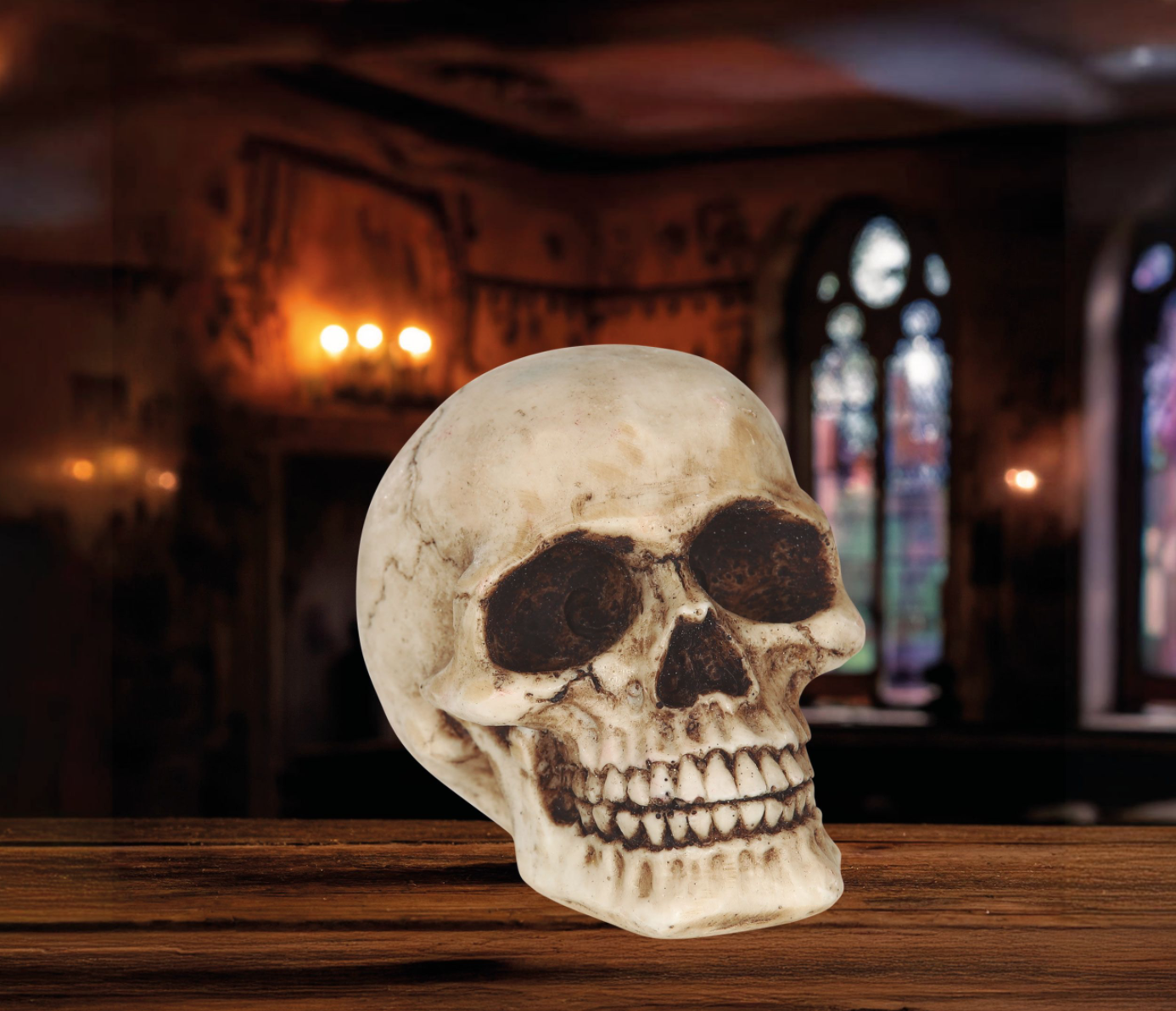 Mettez des frissons dans votre déco avec notre Tête de mort en résine ! Une décoration de fête effrayante, réaliste et parfaite pour toutes vos célébrations thématiques.