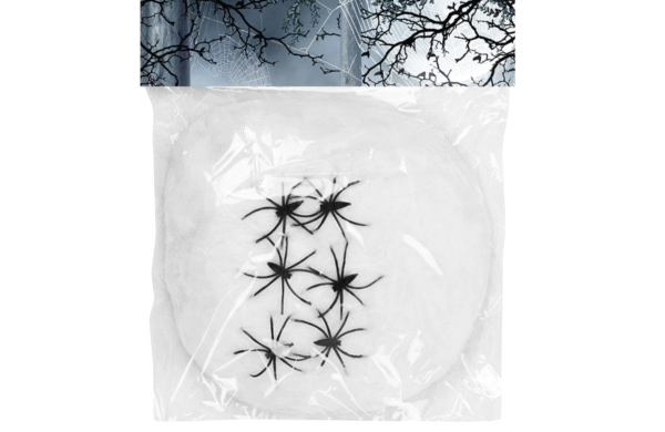 Mettez des frissons dans votre déco avec notre Toile d'araignée avec araignées ! Une décoration de fête effrayante, facile à utiliser et parfaite pour toutes vos célébrations thématiques.