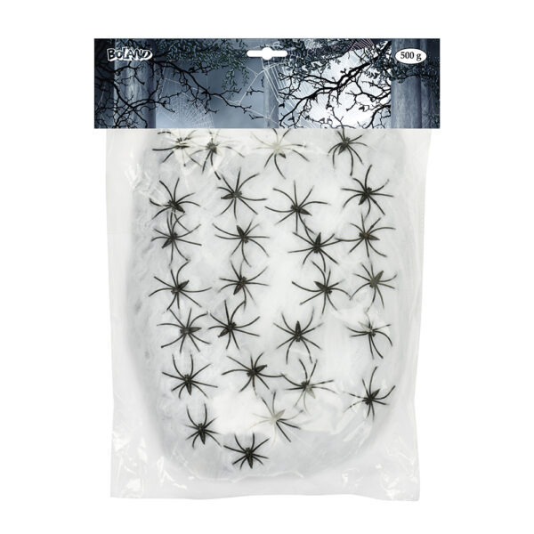Mettez des frissons dans votre déco avec notre Toile d'araignée avec araignées ! Une décoration de fête effrayante, facile à utiliser et parfaite pour toutes vos célébrations thématiques.