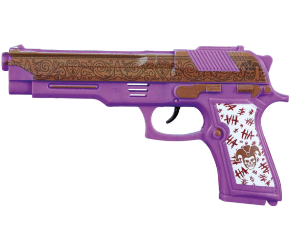 Pour un look de super-vilain qui ne passera pas inaperçu, ce pistolet en plastique est l'accessoire qu'il vous faut.