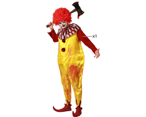 Pour un look d'Halloween qui ne passera pas inaperçu, ce déguisement de clown jaune est le choix parfait.