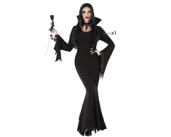 Pour un look d'Halloween qui allie mystère et élégance, optez pour cette robe de fantôme noire.