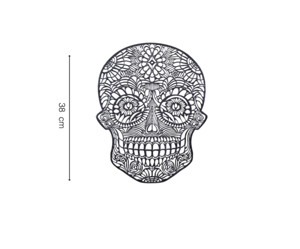 Pour une décoration de table qui sort de l'ordinaire, ce dessous de plat tête de mort est l'accessoire qu'il vous faut.