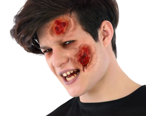 Ne passez pas à côté de ces fausses cicatrices ! Conçues pour un rendu ultra-réaliste, ces fausses plaies ensanglantées sont l'accessoire indispensable pour incarner un zombie