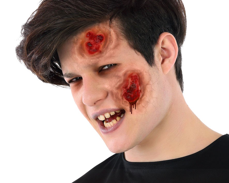 Ne passez pas à côté de ces fausses cicatrices ! Conçues pour un rendu ultra-réaliste, ces fausses plaies ensanglantées sont l'accessoire indispensable pour incarner un zombie