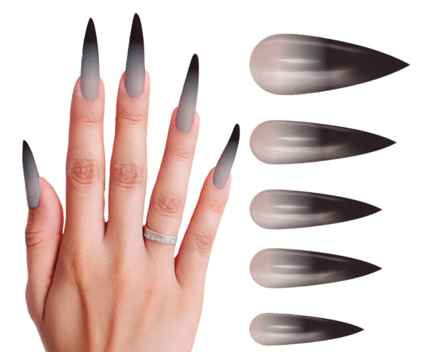 Pour un look d'Halloween qui combine élégance et effroi, ces faux ongles gothiques sont l'accessoire qu'il vous faut.