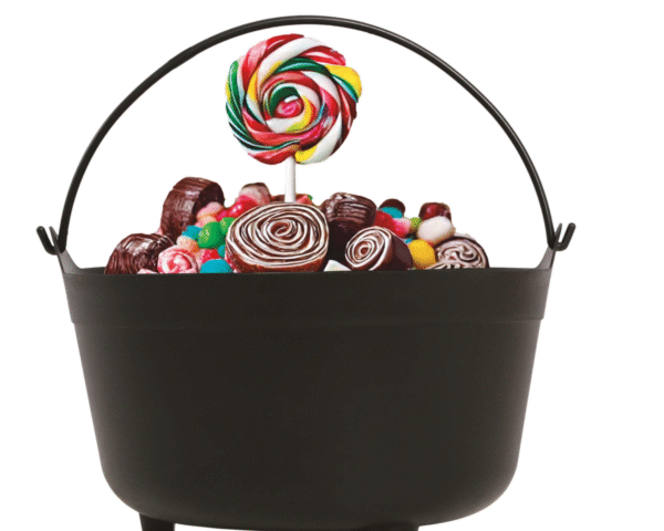 Pour une décoration d'Halloween festive et pleine de magie, ce grand chaudron noir est l'accessoire qu'il vous faut.