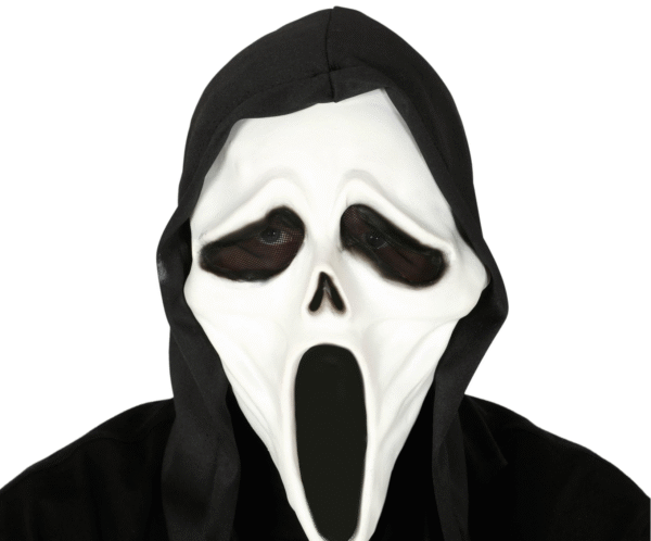 Pour un look d'Halloween à la fois terrifiant et classique, ce masque d'assassin avec capuche est le choix parfait