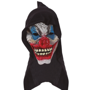 Pour un look d'Halloween qui ne passera pas inaperçu, ce masque de clown avec capuche est le choix parfait.