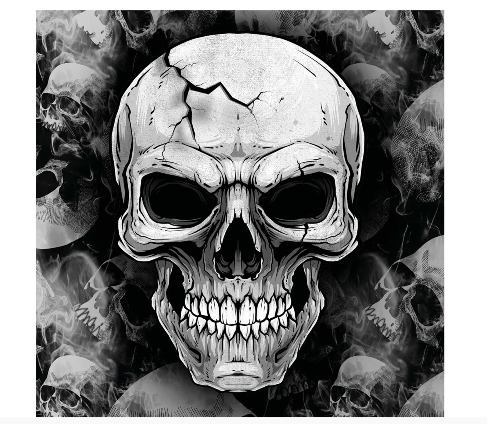 Le graphisme de ces serviettes est particulièrement percutant, avec un style digne d'une illustration de bande dessinée d'horreur. Elles sont idéales pour essuyer les doigts après avoir dégusté un plat "sanglant" d'Halloween.
