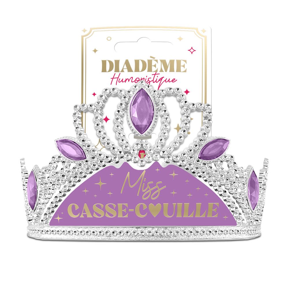Ce diadème humoristique est le moyen parfait de mettre en lumière la personnalité "légendaire" de la fêtée. Malgré son message taquin, le diadème est élégant, confortable à porter, et ses strass violets assurent qu'elle ne passera pas inaperçue, même de loin.