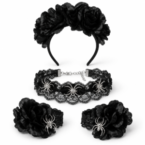 Kit serre tête, Bracelets, collier araignées