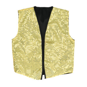 Éblouissez vos invités avec notre ensemble Gilet à sequin or et nœud papillon. Un duo scintillant parfait pour vos soirées Disco, réveillons et événements festifs chic.