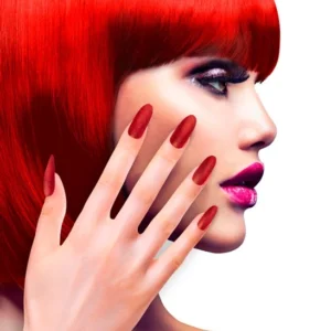 Ajoutez du brillant à votre style avec les 12 Faux Ongles Rouges Pailletés ! Auto-adhésifs pour une pose rapide, ces ongles rouges scintillants sont parfaits pour tous vos événements festifs.