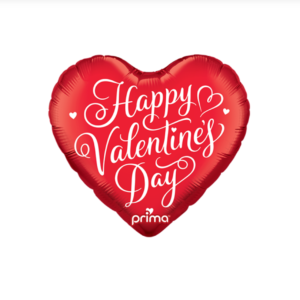 Dites-le avec un cœur ! Découvrez notre Ballon Happy Valentine's Day rouge métallique. Un design élégant et brillant, idéal pour vos déclarations et soirées romantiques.