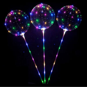 Ballon bulle sur pied avec leds