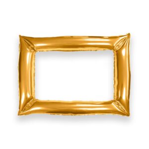 Capturez vos meilleurs moments avec le Cadre Or gonflable (85x65 cm) ! Gonflage facile avec paille incluse, tenue 48h garantie. Idéal pour mariage, EVJF et anniversaire.