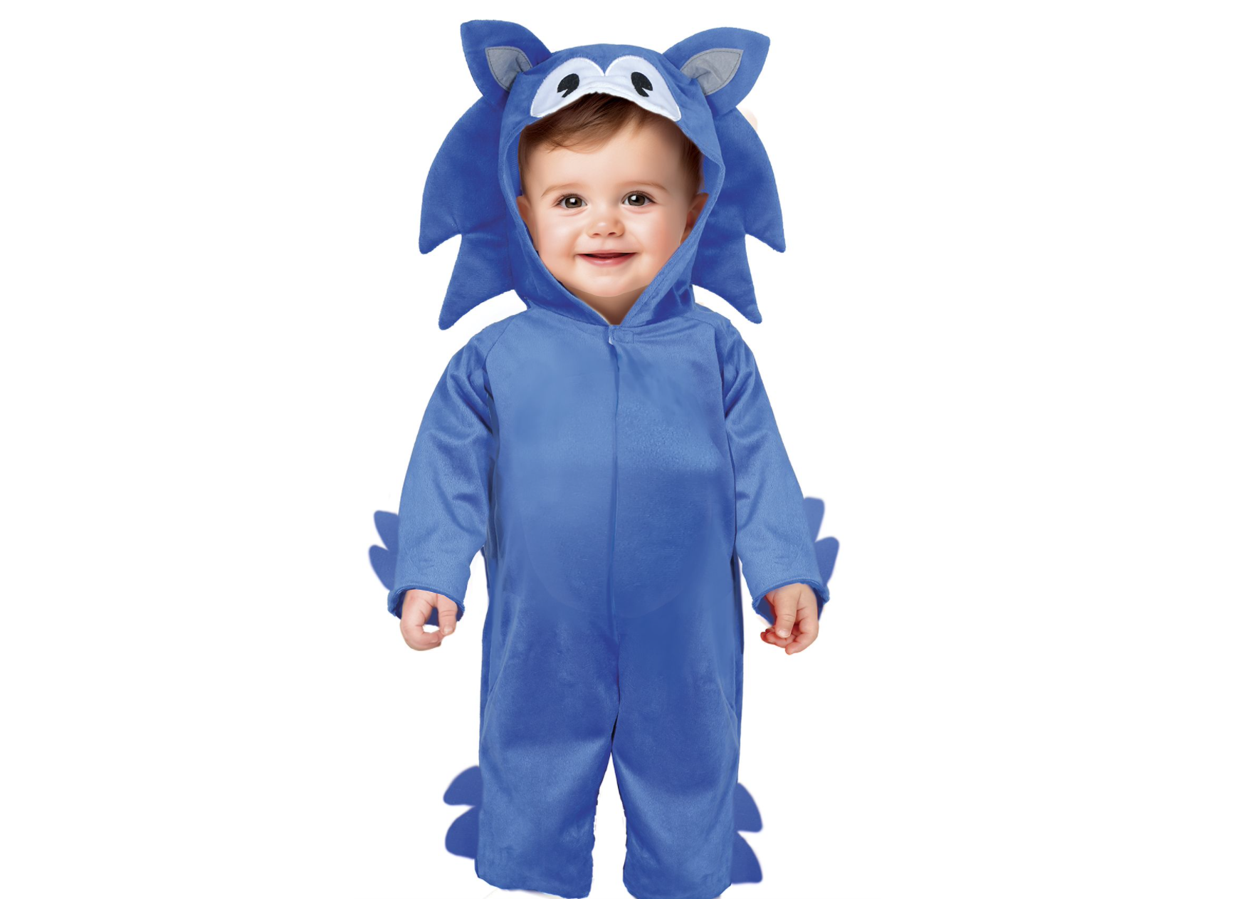 Offrez l'aventure avec le Déguisement Hérisson Bleu ! Une combinaison confortable avec capuche à piquants, idéale pour le Carnaval et les petits fans de vitesse.