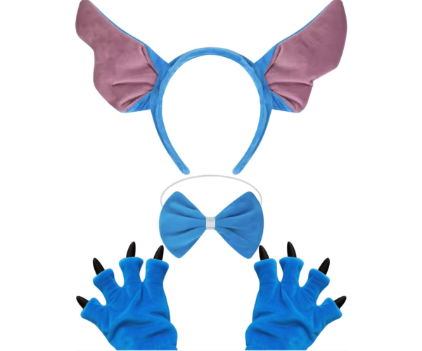 Transformez-vous en créature fantastique avec l'Ensemble Monstre Bleu ! Un kit de 3 accessoires (oreilles, nœud, griffes) idéal pour un déguisement express et rigolo.