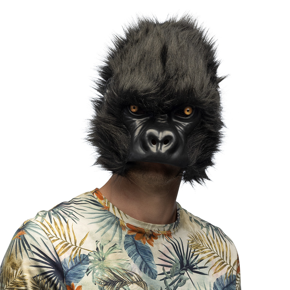 Incarnez la puissance sauvage avec notre Masque de Gorille ! Fourrure noire réaliste, traits sculptés et visibilité optimale. L'accessoire indispensable pour vos déguisements de jungle et carnaval.