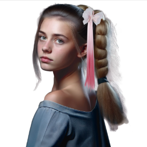 Adoptez un look féerique avec la Mèche Rose à Nœud ! Dégradé rose ombré, tulle pailleté et fixation facile par élastique. L'accessoire coiffure idéal pour briller.