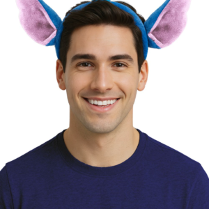 Adoptez un look galactique avec le Serre-tête Alien ! Un accessoire bleu et rose avec oreilles géantes et crête rigolote. Parfait pour un déguisement express et fun.