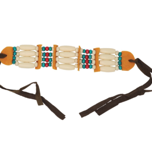 Complétez votre tenue avec le Tour de cou Indienne ! Un bijou de perles colorées ajustable, idéal pour un déguisement de squaw authentique lors du Carnaval.