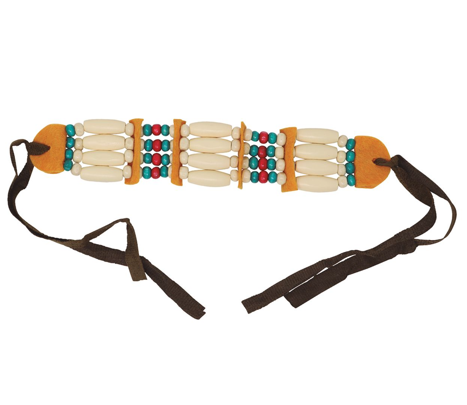 Complétez votre tenue avec le Tour de cou Indienne ! Un bijou de perles colorées ajustable, idéal pour un déguisement de squaw authentique lors du Carnaval.