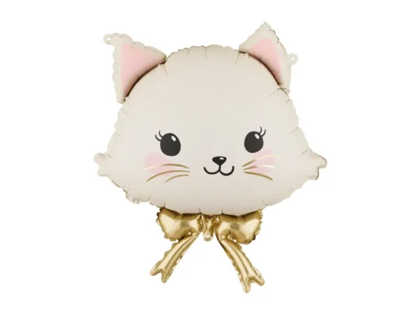 Ajoutez une touche de chic et de mignonnerie avec notre Ballon Tête de Chat géant de 61 cm ! Un design adorable avec nœud papillon doré intégré, parfait pour les anniversaires d'enfants, baby showers et fêtes félines. Haute qualité aluminium pour une longue tenue.