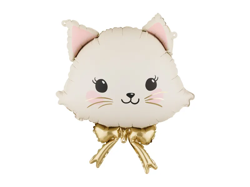 Ajoutez une touche de chic et de mignonnerie avec notre Ballon Tête de Chat géant de 61 cm ! Un design adorable avec nœud papillon doré intégré, parfait pour les anniversaires d'enfants, baby showers et fêtes félines. Haute qualité aluminium pour une longue tenue.