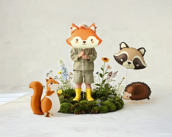 Ajoutez une touche de magie forestière avec notre Ballon Renard de 57x42 cm ! Un design craquant et géant, parfait pour un anniversaire enfant ou une baby shower nature.