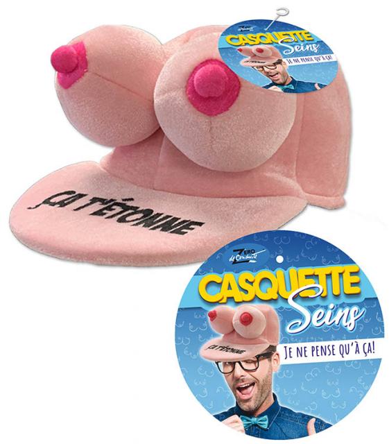 Osez l'humour décalé avec la Casquette Seins "Ça t'étonne" ! L'accessoire indispensable pour vos EVG, anniversaires et soirées à thème humoristiques. Rires garantis !
