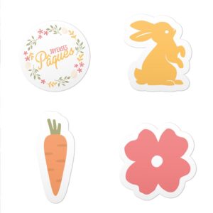 Créez une table de fête inoubliable avec notre kit de 60 décorations "Joyeuses Pâques". Inclus : lapins, carottes et fleurs colorées. La touche finale parfaite pour votre déjeuner de Pâques !