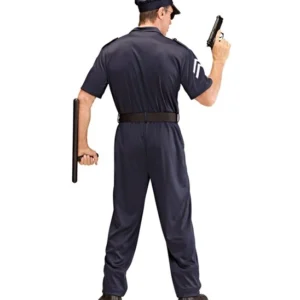 Faites régner la loi avec notre déguisement de policier complet ! Inclus : costume, ceinture avec menottes et casquette. Le choix idéal pour vos soirées déguisées et carnavals.
