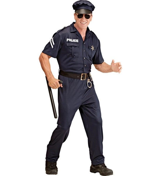 Faites régner la loi avec notre déguisement de policier complet ! Inclus : costume, ceinture avec menottes et casquette. Le choix idéal pour vos soirées déguisées et carnavals.
