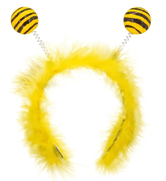 Devenez la reine de la ruche avec notre Serre-tête Abeille ! Un accessoire fun avec plumes jaunes et antennes à ressorts, parfait pour vos déguisements et carnavals.