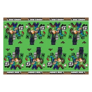 Transformez votre table avec la nappe Minecraft officielle ! 120x180cm de pur pixel pour un anniversaire 100% gaming. Résistante et facile à nettoyer, l'accessoire indispensable !