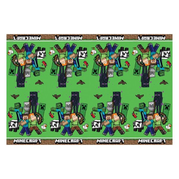 Transformez votre table avec la nappe Minecraft officielle ! 120x180cm de pur pixel pour un anniversaire 100% gaming. Résistante et facile à nettoyer, l'accessoire indispensable !