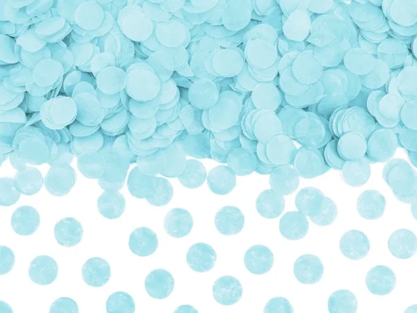 Décorez votre table avec ces confettis ronds bleu clair. Parfaits pour une baby shower, un baptême, un anniversaire ou une décoration de fête pastel.